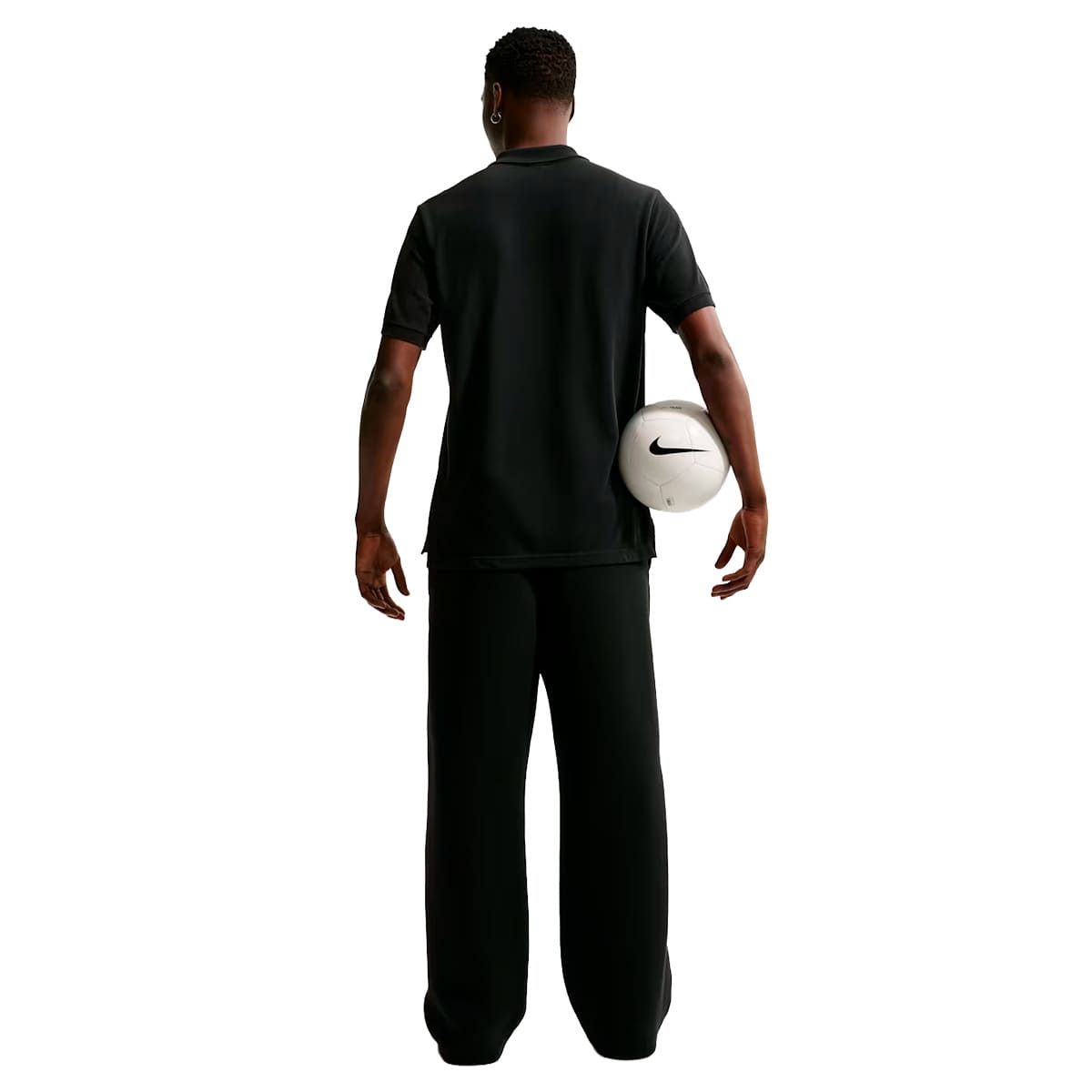 Nike men's black crest polo image number null